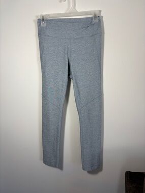 Outdoor Voices Light Blue-Gray Heather High-Waist Active Leggings-S